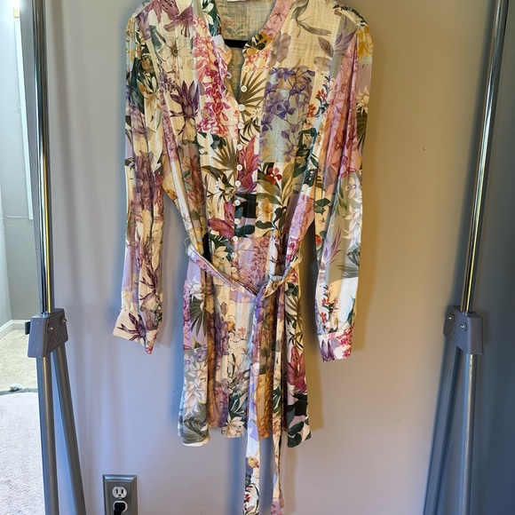Zara Long sleeve floral dress - Picture 2 of 6